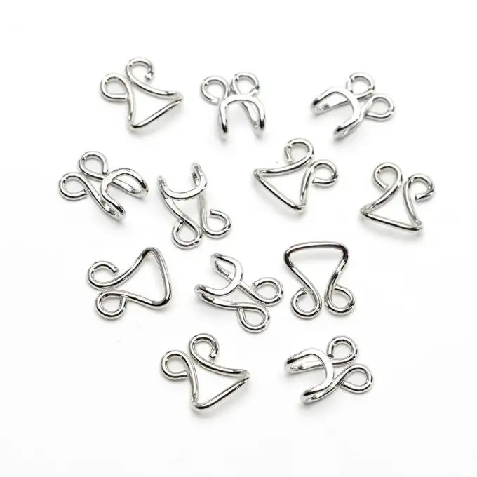 Gancio gonna-filo ottone argento