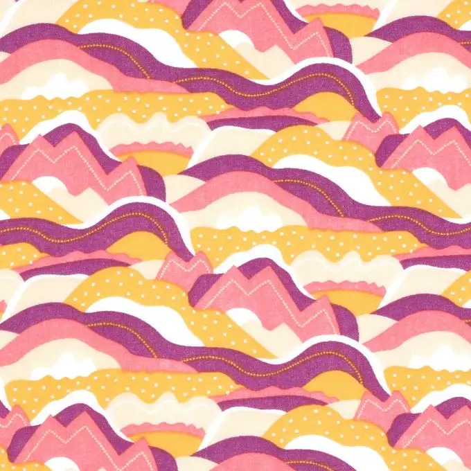 Tessuto voile viscosa montagne colorate