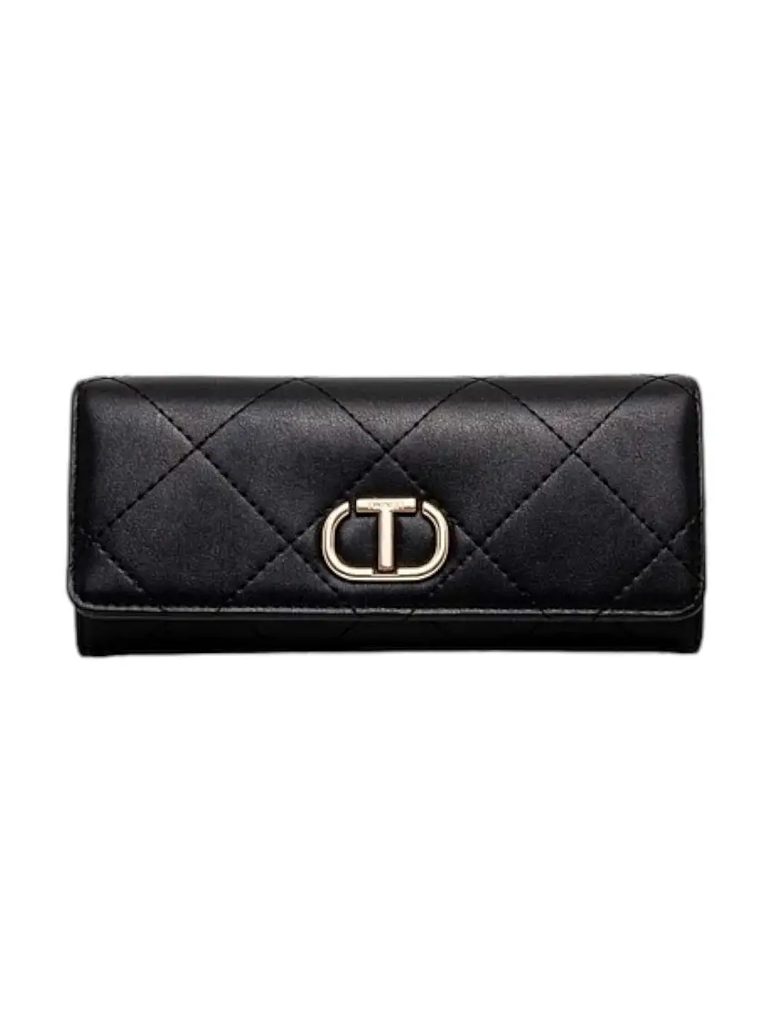 TWINSET Women's Wallet T-LOCK 242TB7255 00006 Black