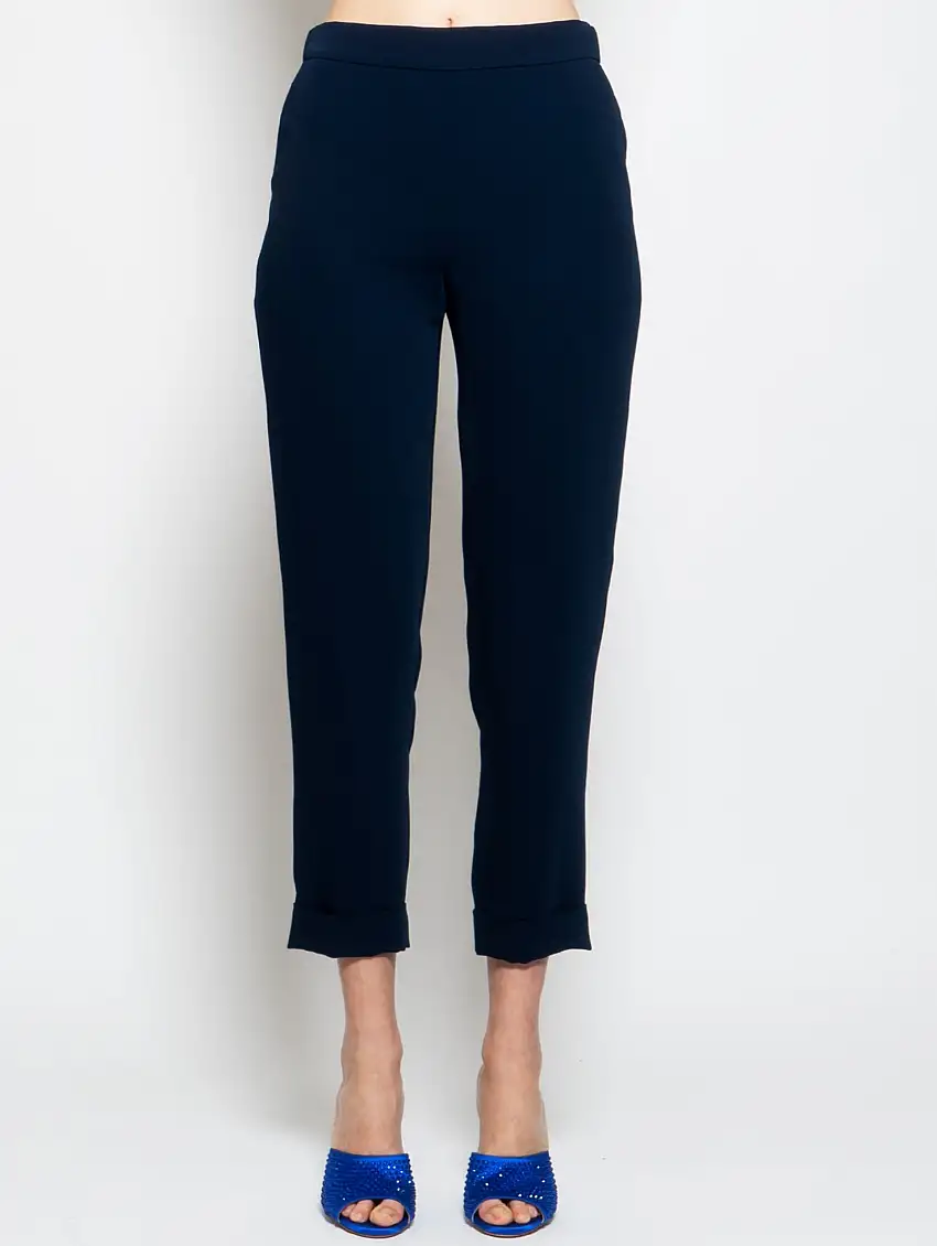 Pantaloni in Cady Blu