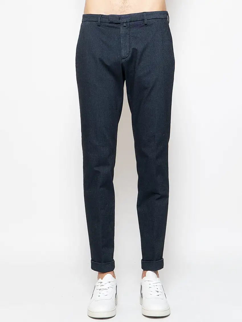 Pantaloni in Gabardine Blu