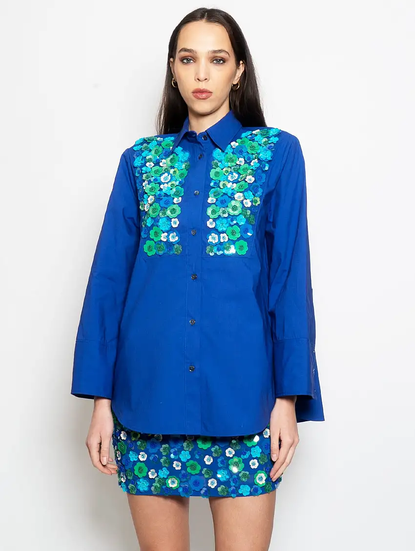 Camicia con Ricamo Bluette