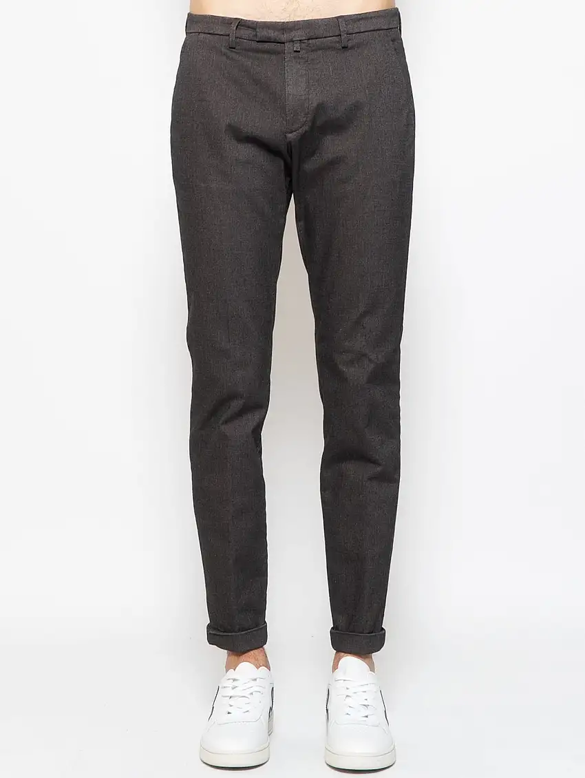 Pantaloni in Gabardine Moro