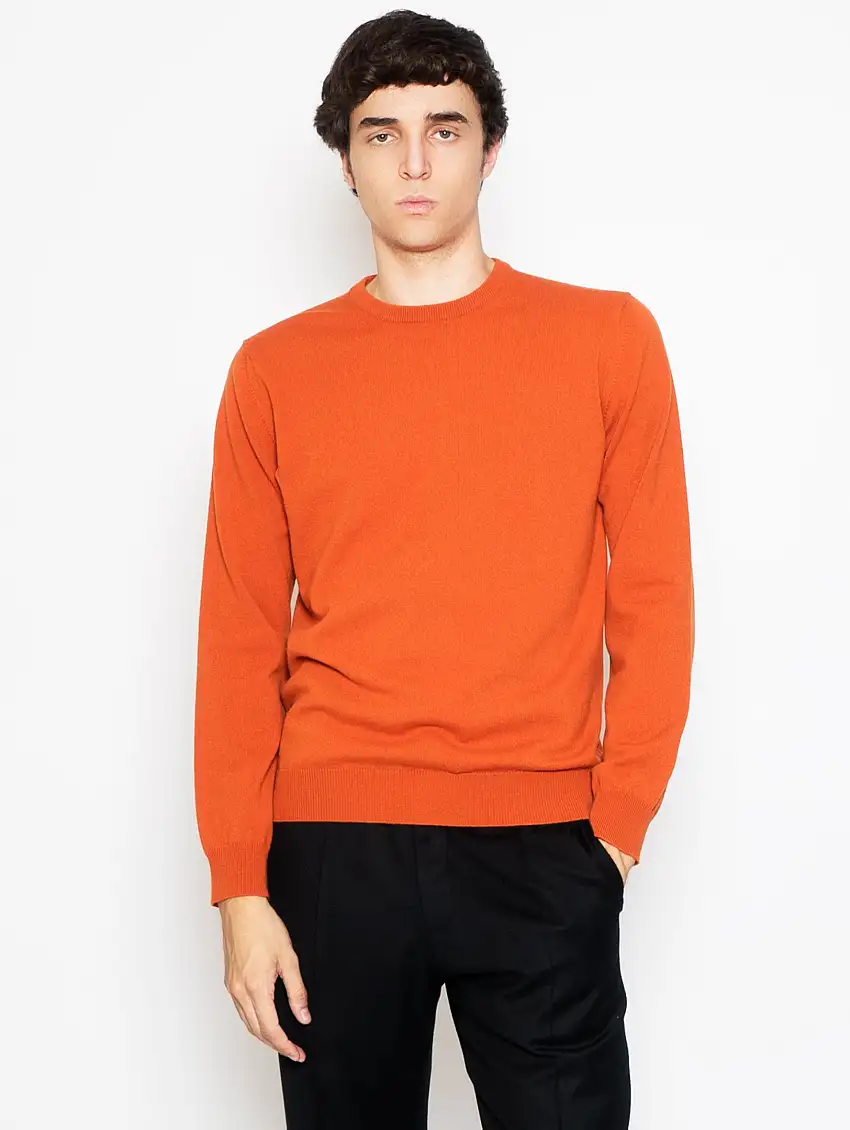 Maglia Girocollo in Cashmere Agrume