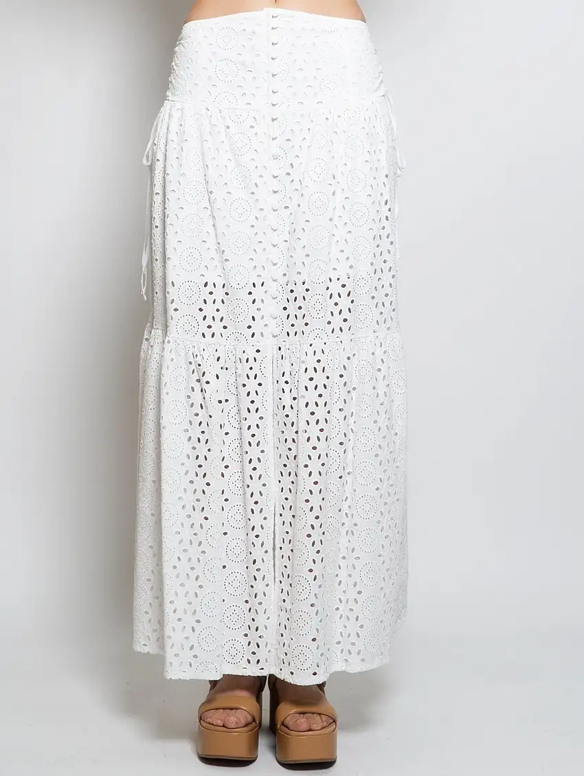 Gonna in Pizzo Sangallo Bianco