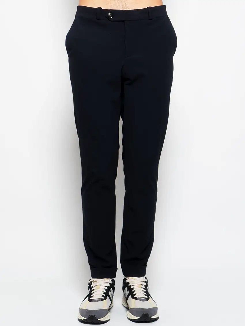 Pantaloni Chino in Tessuto Tecnico Blu