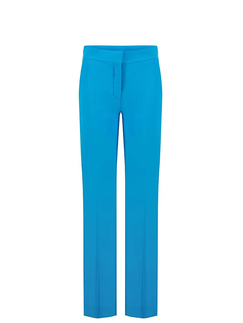 Pantalone Palazzo in Tessuto Fluido Blu