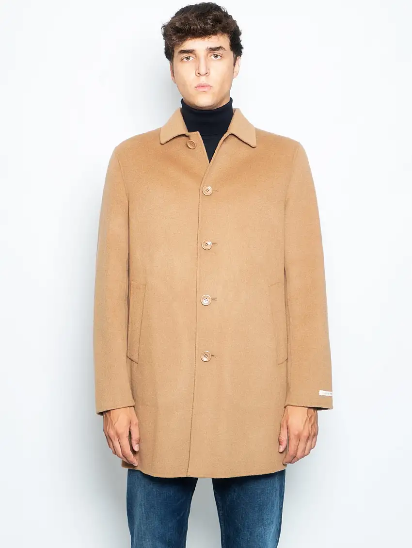 Cappotto Monopetto in Double Alfredo Sughero