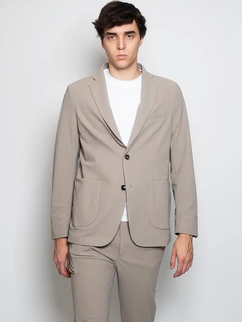 Giacca Elasticizzata Beige