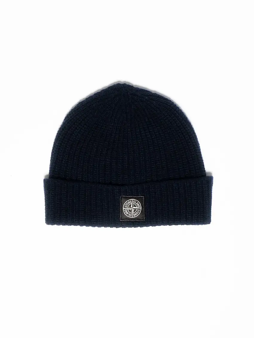 Berretto in Lana Geelong a Coste Blu