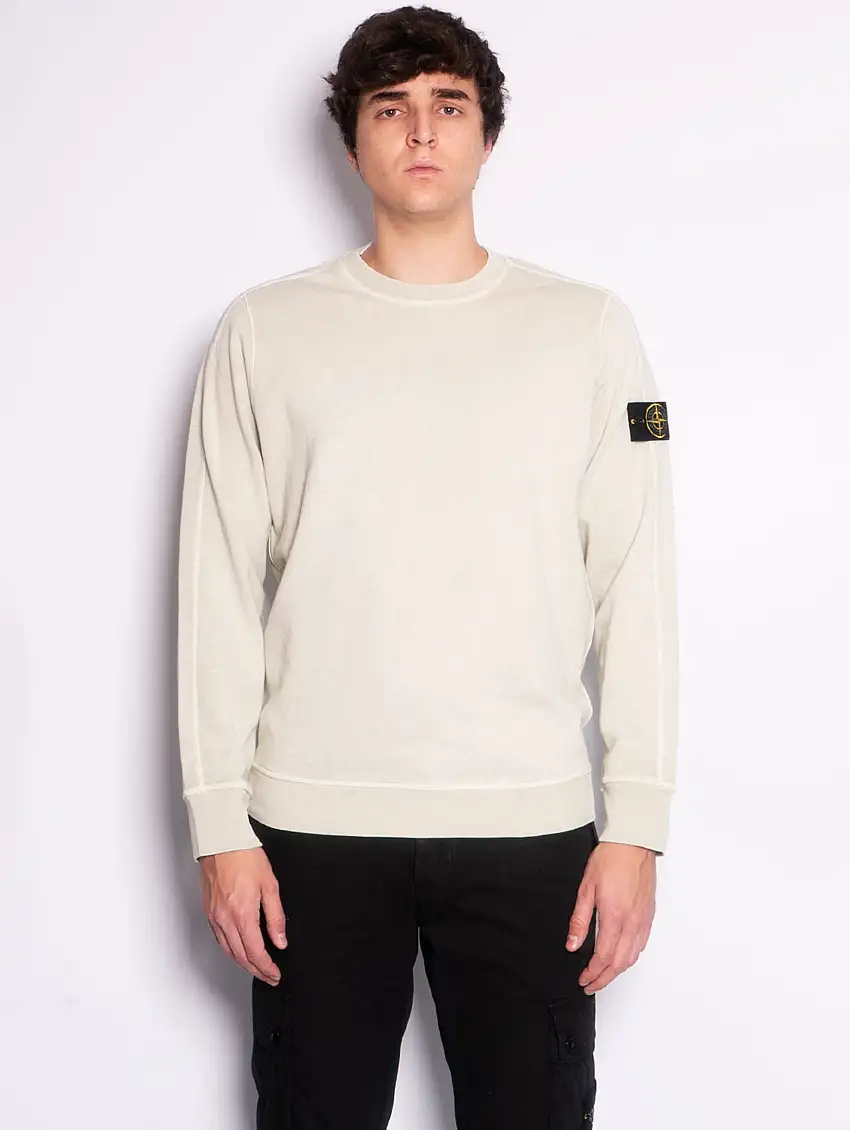 Felpa Malfilé Tinta in Capo Pistacchio