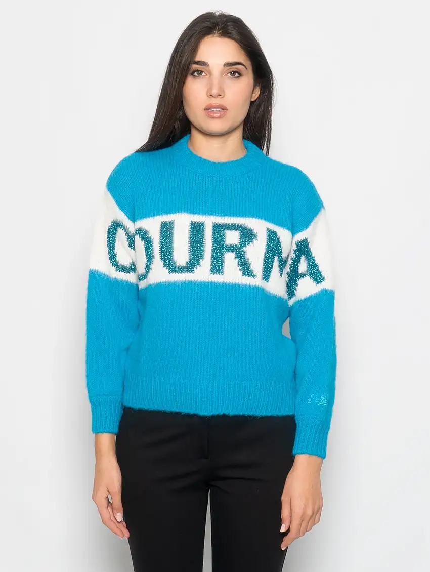 Maglia Girocollo Danya Soft Turchese