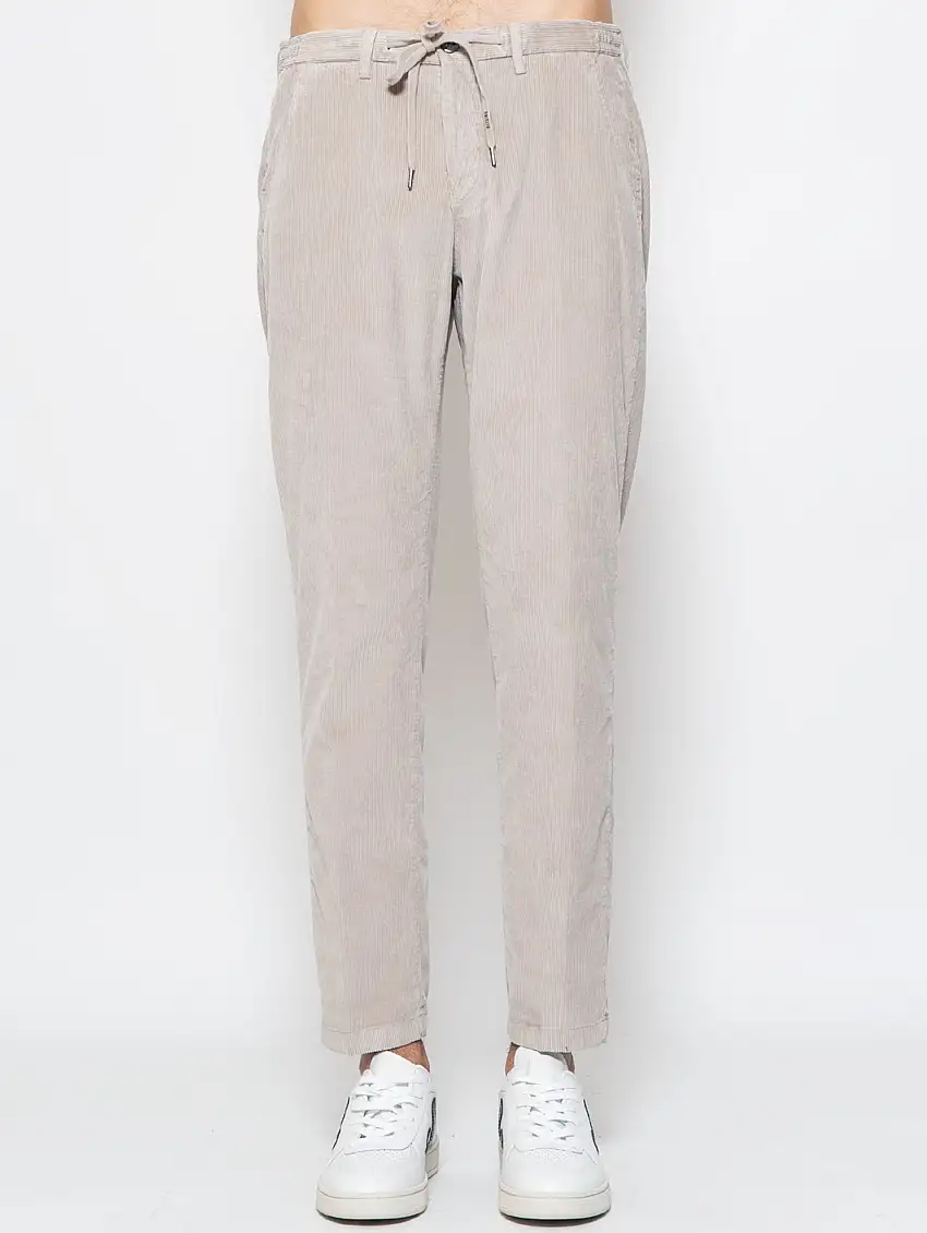 Pantaloni in Velluto con Laccio Ghiaccio