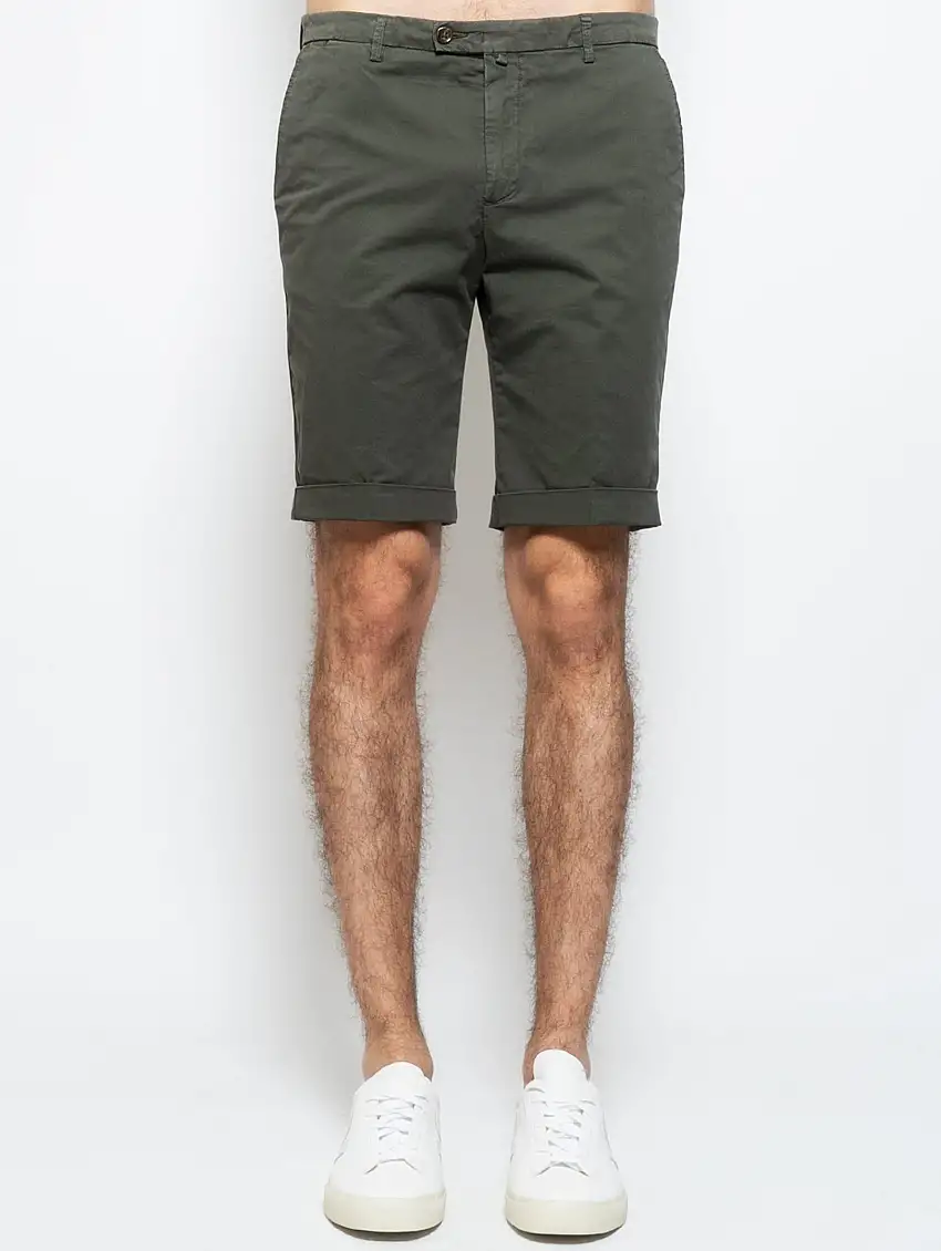 Bermuda Chino in Cotone Verde