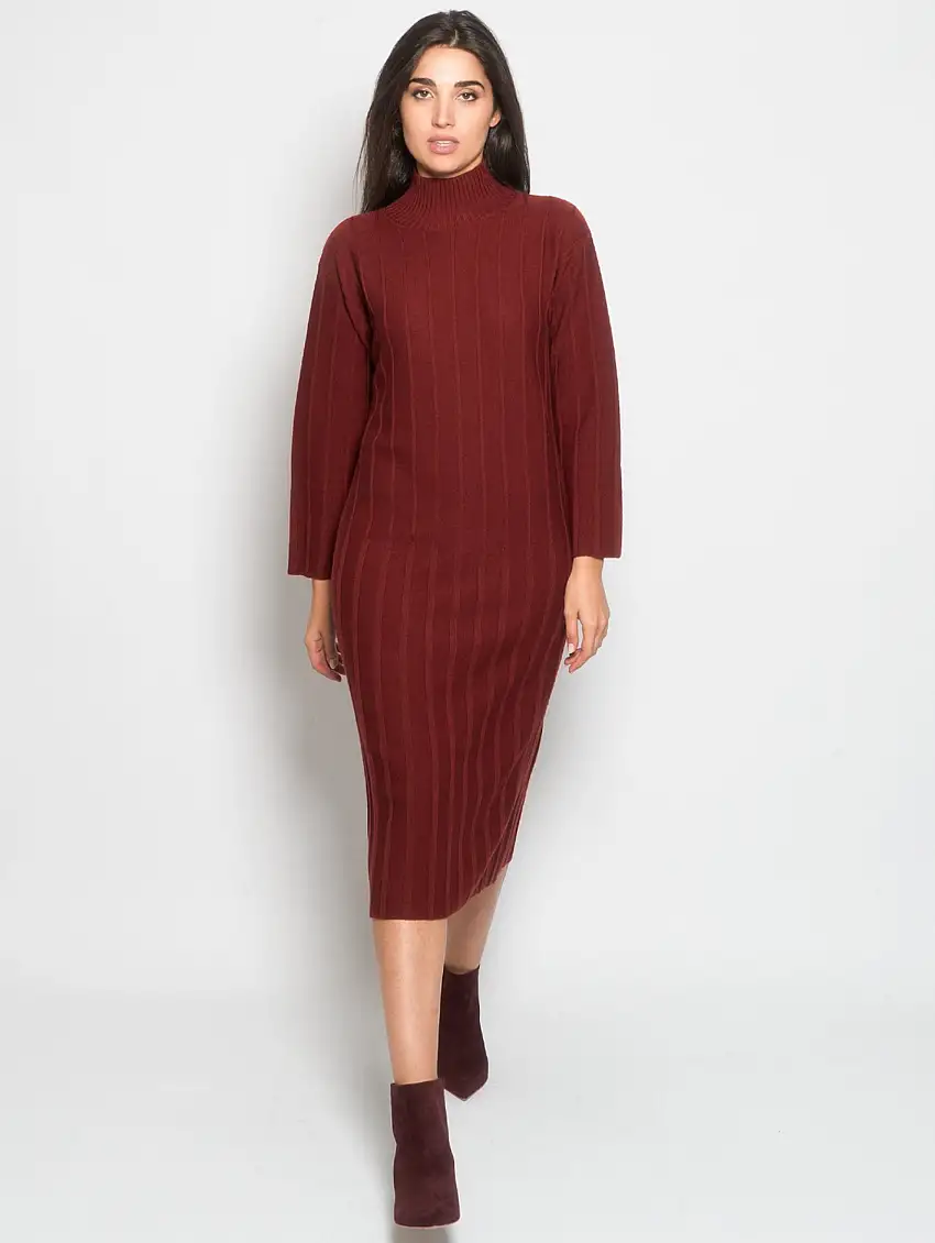 Abito Longuette a Coste Mattone