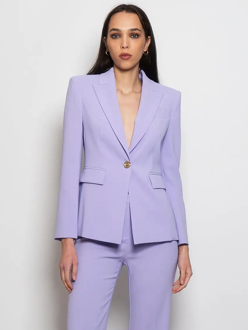 Blazer in Crepe Stretch Lilla