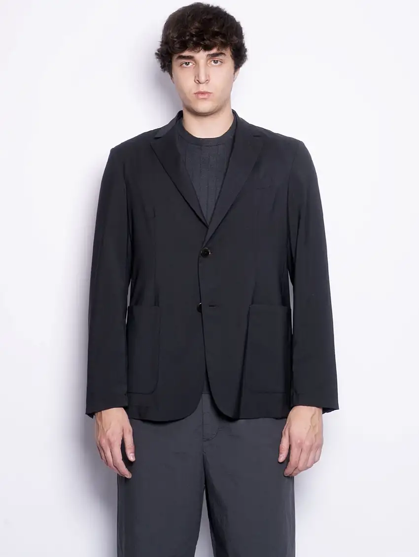 Giacca Borgo in Fresco Lana Piombo