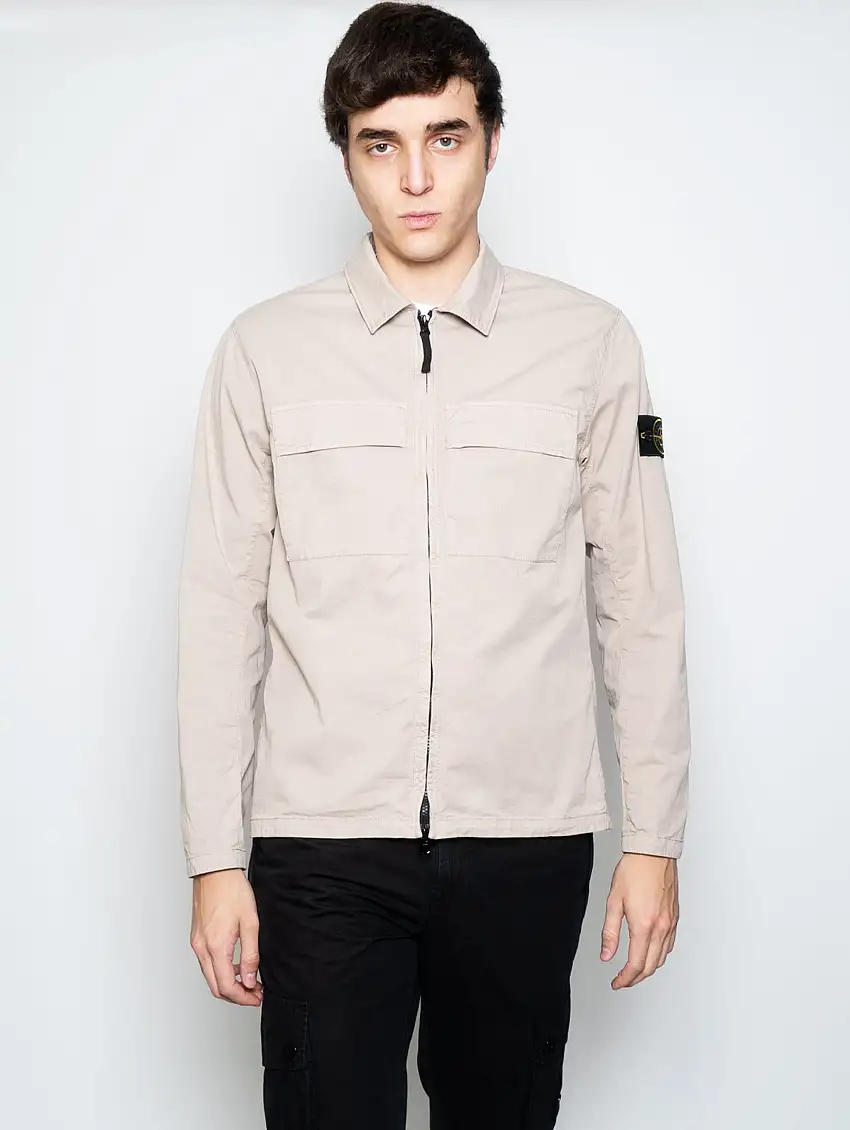 Camicia Over in Cotone Dove Grey