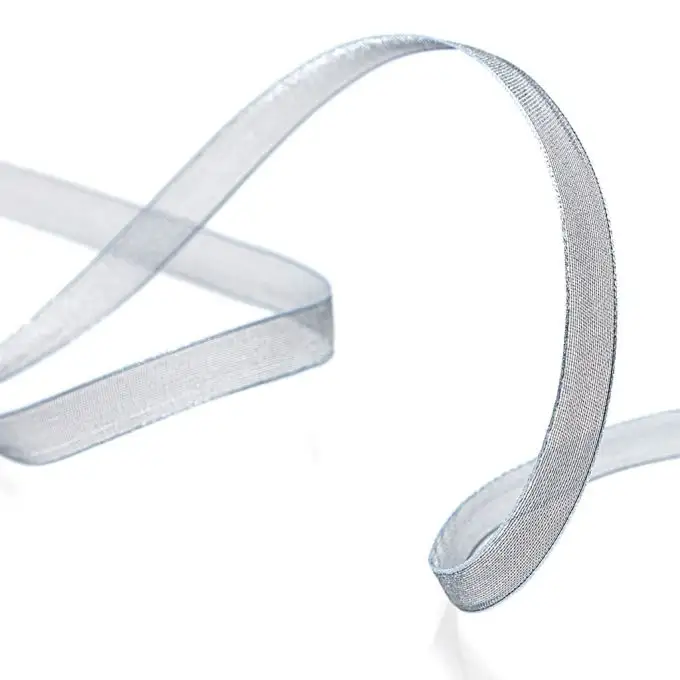 Nastro organza - Grigio iridescente