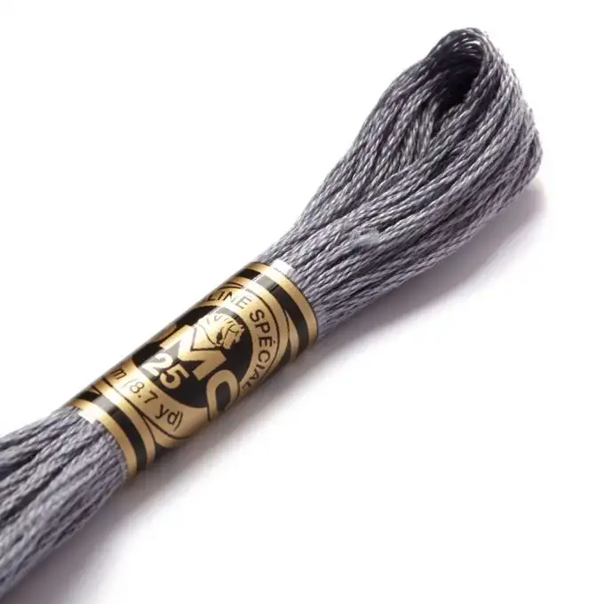 Filo mouliné da ricamo - Toni grigi - COL 414