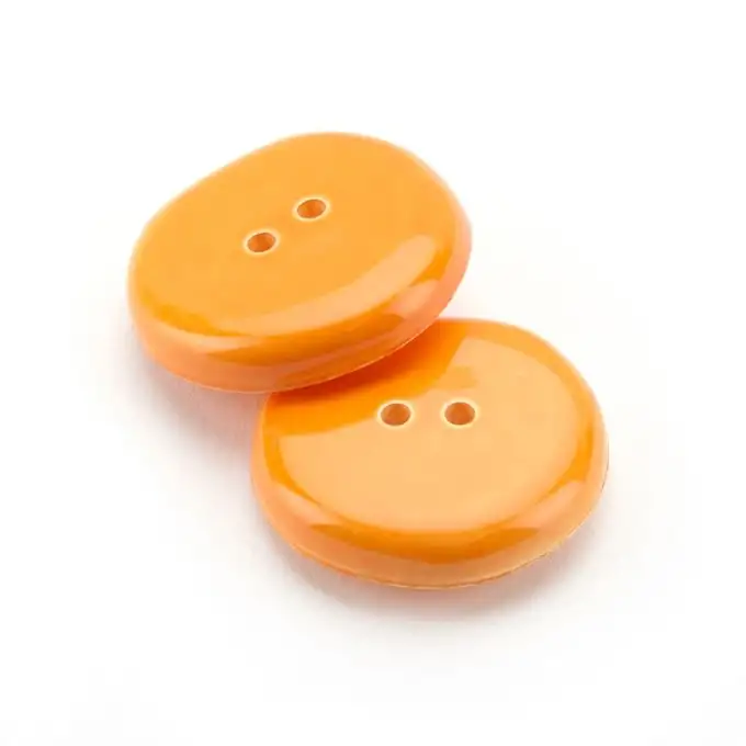 Pulsante rotondo Ø 27 mm arancione