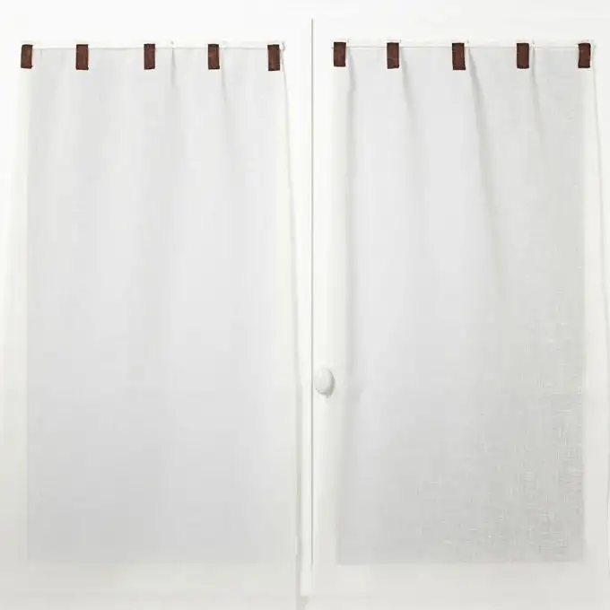 Paire di tende a passanti contrastanti