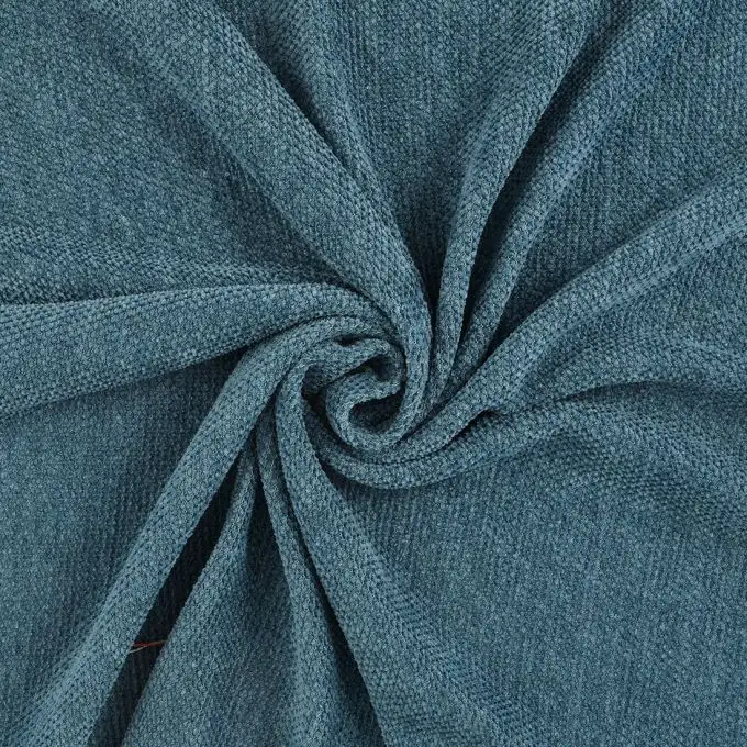 Tessuto maglia velluto blu