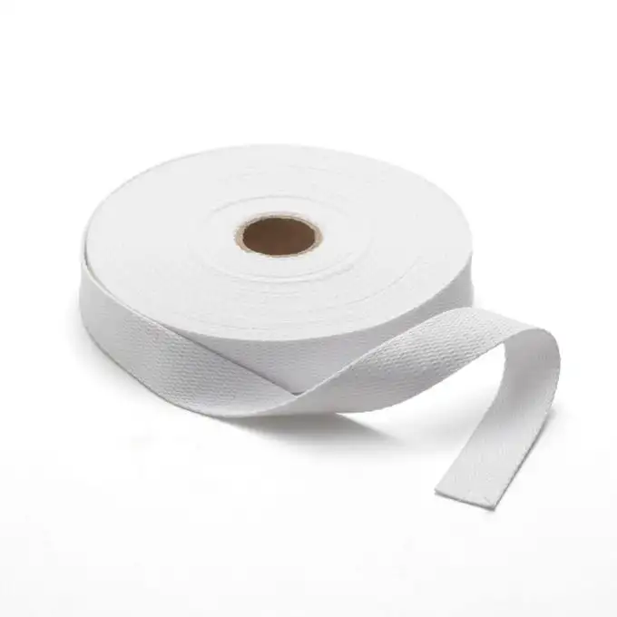 Cinturino cotone 23mm per borsa bianca