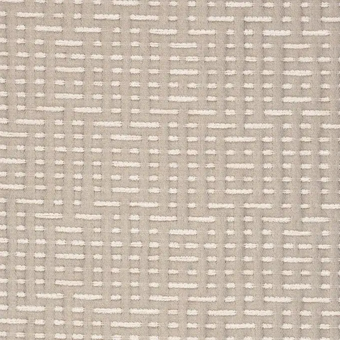 Tessuto jacquard esagono ecru