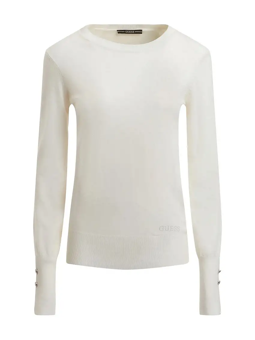 GUESS Women's Sweater W2YR30 Z2V62 G012 White