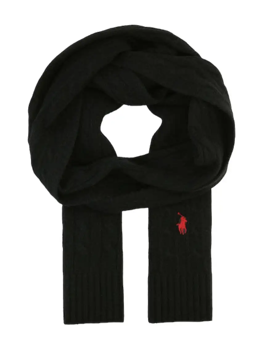 POLO RALPH LAUREN Men's Scarf 449853938 001 Black