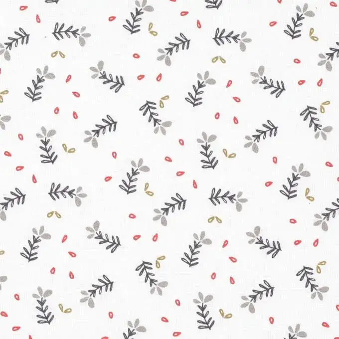 Tessuto cretonne sinead bianco