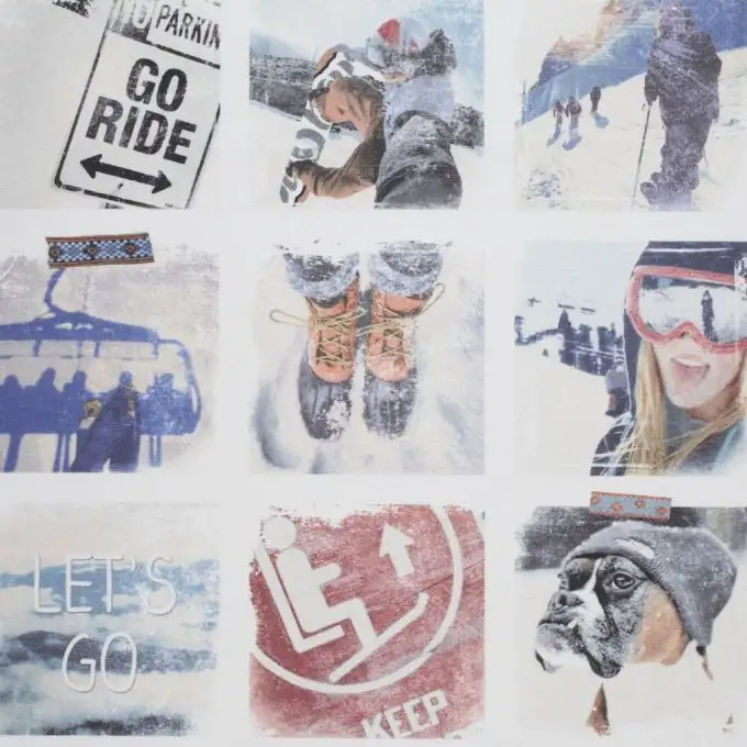 Tessuto cotone Snow board