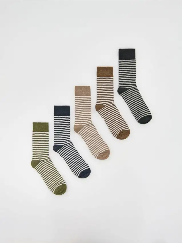 Confezione da 5 paia di calze Colore beige