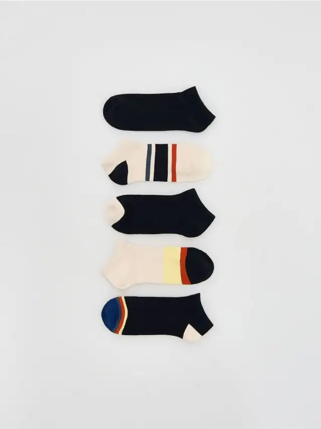 Confezione da 5 paia di calze Colore blu scuro