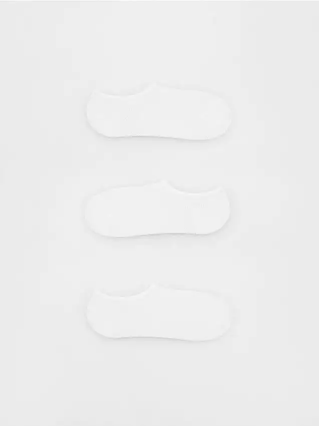 Confezione da 3 paia di calzini in cotone Colore bianco