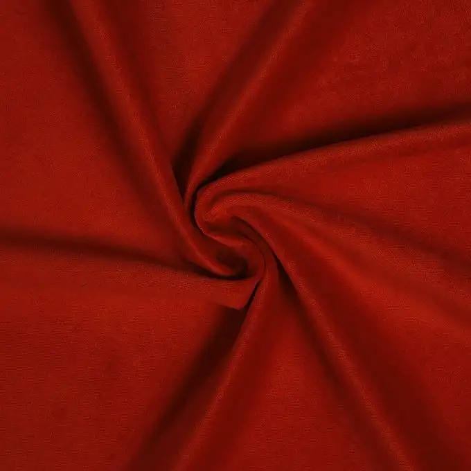 Tessuto velluto spesso rosso