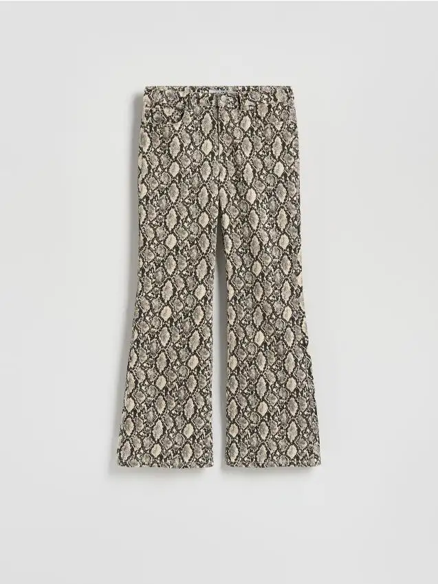 Jeans con stampa animalier Colore multicolore