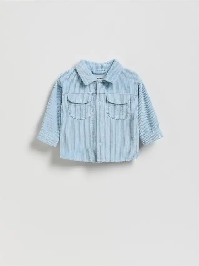 Camicia in cotone Colore blu pallido