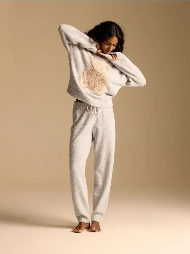 Pigiama due pezzi Colore grigio chiaro