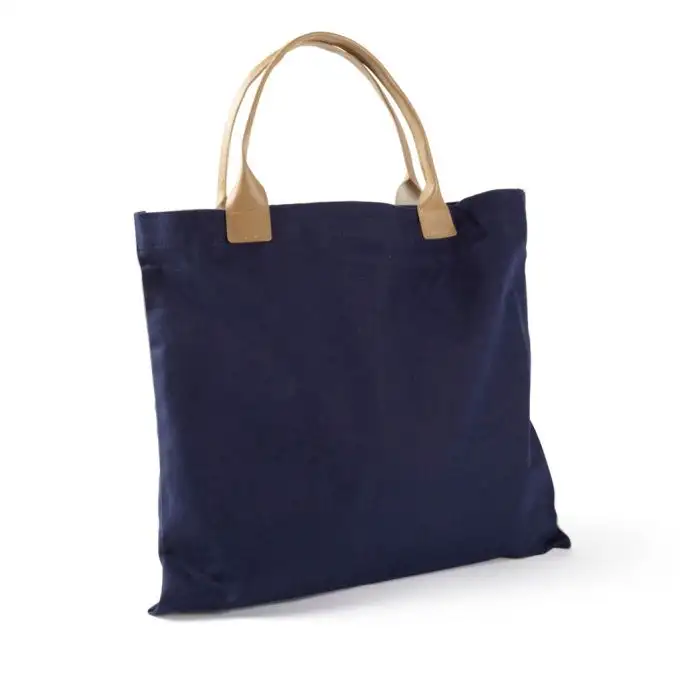 Borsa in tela blu personalizzabile