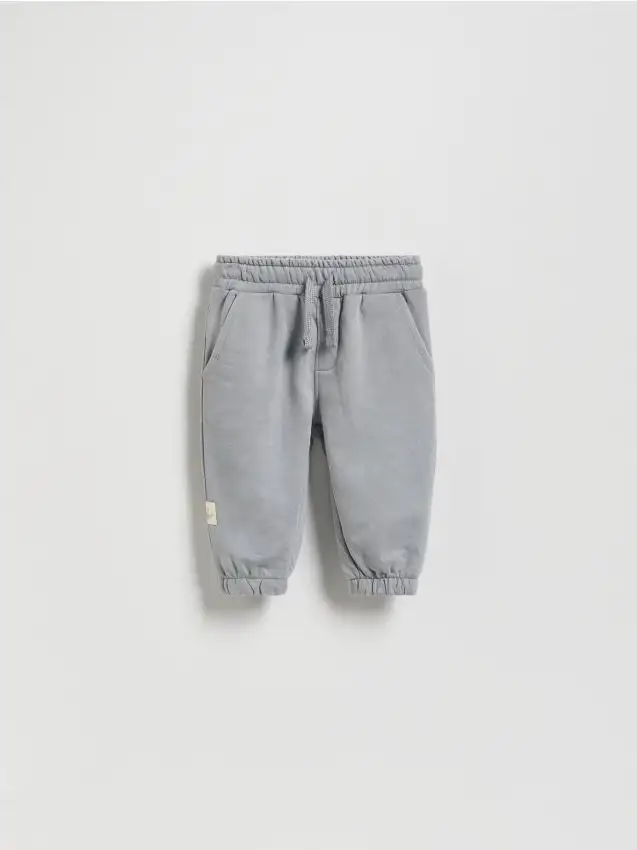 Pantaloni in cotone Colore grigio chiaro