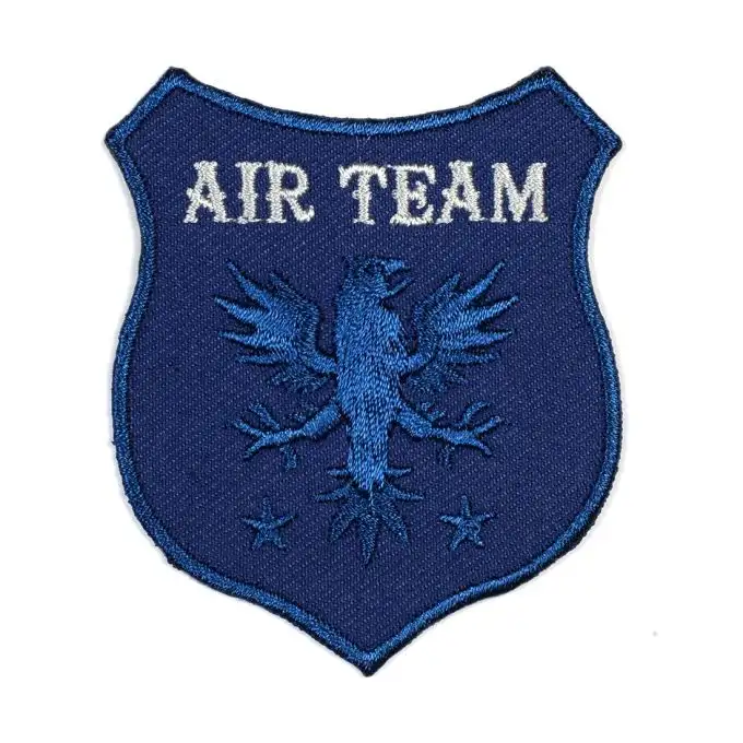 Scudetto termoadesivo Air Team blu