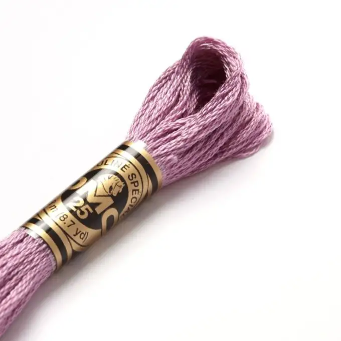 Filo mouliné da ricamo - Tonalità rosa-viola - COL 3836