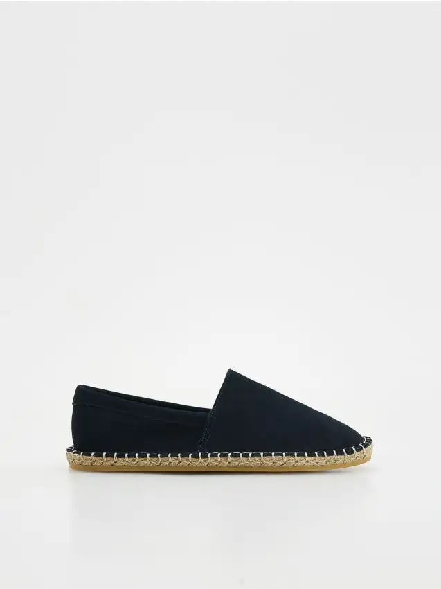 Espadrillas in camoscio Colore blu scuro