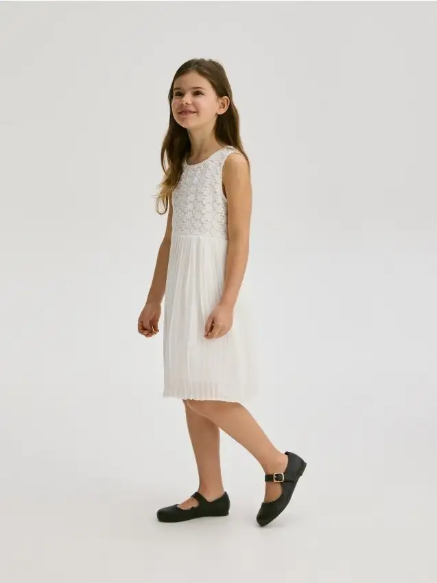 Abito con top in pizzo Colore bianco