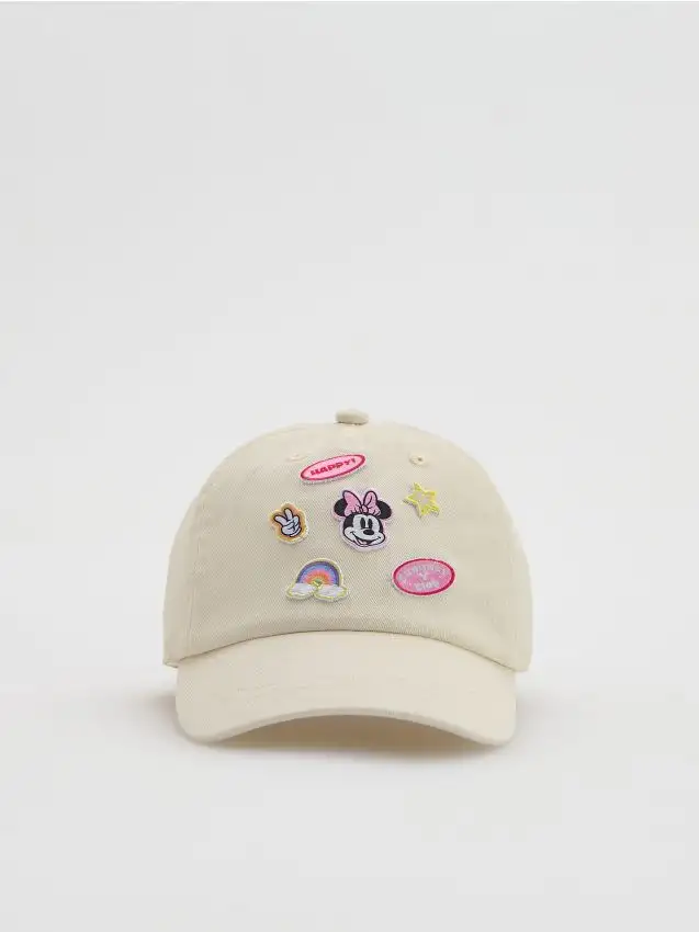 Cappello con toppe Minnie Mouse Colore panna