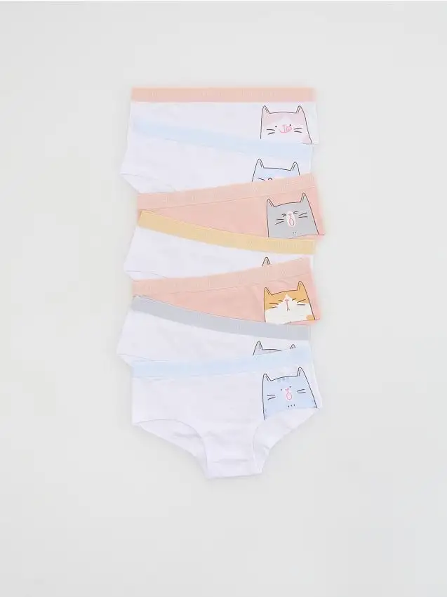 Confezione da 7 paia di slip in misto cotone Colore bianco