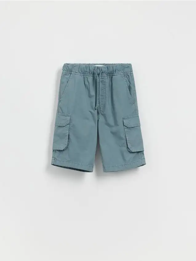 Pantaloncini cargo in cotone Colore blu scuro