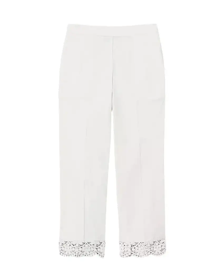 Pantaloni cropped con pizzo - Pantaloni Estivi
